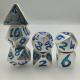 High Temperature Blue Gold Luxury Metal Hand Polished Multipurpose Small Poker Dice