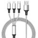 2A / 3A 1M Braided Charging Cable Data Transfer Speed 480Mbps Customized