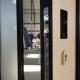 Handle Black Wooden Aluminium Garden Door Noiseless Aluminium Pivot Entrance Doors