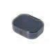 Black Denture Retainer Box , Mouth Guard Case With Magnetic Closure Hinged Lid