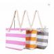 ODM stripe promotional Cotton Fabric Bag For Supermarket Shopping