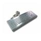 Waterproof DeskTop 304 Stainless Steel Industrial Metal Keyboard IP65 With Trackball
