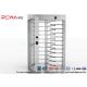 High Security Full Height Turnstile Gate Access Control Stainless Steel