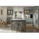 Luxury Solid Wood Kitchen Carcasses Grey Color Solid Wood Doors Panels
