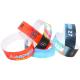 Various Colors Paper Event Wristbands With Logo Personalised White Red Blue