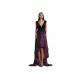 Dark Purple Sequined Sleeveless Formal Dresses , High Low Style Long Prom Dress