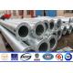 Galvanization 12m 8KN Electrical Power Pole For Distribution Power Transmission
