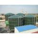 Glossy Glass Lined Steel Tanks , Bolted Steel Tanks Gas / Liquid Impermeable
