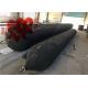ISO9001 Black Marine Rubber Airbags Ship Launching Balloon For Heavy Duty