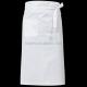 Custom TC Polycotton Half Waist Apron  White And Black  With 2 Pockets