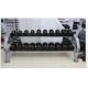 rubber coated dumbbell set with rack, rubber coated dumbbell set with storage rack