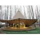 20 / 40 / 72 Seats Wood Pole Withstand Hat Tipi Tents For Wedding Events