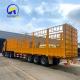 Cross Arm Type 2017 2018 Sinotruck HOWO Flatbed Cargo Fence/Grid/Stake Semi Truck Trailer
