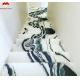 Modern Hotel Staircases Brothers Stone Panda White Marble Treads and Risers Anti Slip