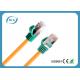 Solid Stranded Cat6 Patch Cables Bulk With Metal Shielded 8P8C RJ45 Plugs