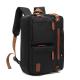 3 In 1 Travel Briefcase Laptop Backpack Black Color For Men Adult