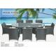 Outdoor furniture wicker dinning table--9114