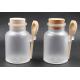 Cork bath salt jars with wooden spoon 100g, 200g, 300g, 500g