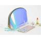 Custom Laser holographic hologram sewing pvc bag pvc cosmetic makeup bag,Women's Metallic Silver Iridescent Holographic