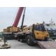 Yellow and Red 160 Tons Mobile Truck Crane Max Working Height 85.5 Meters Jib Length 18m