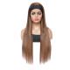 100% Top Human Hair Brazilian Hair Highlight Headband Glueless Wig P4/27 For Black Women