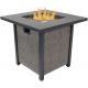 Metal Propane Brazier Gas Square Fire Pit Great For Patio Deck Or Backyard