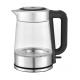 High Borosilicate Clear Glass Electric Kettle 2200w Double Layer 1.8L Capacity