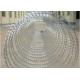 Flat Razor Galvanized Barbed Wire Razor Fence Roll PVC Coated 26mm~100mm Barb Distance