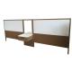 Solid wood frame with upholstery king/queen size wooden headbaord for 5-star hotel bedroom furniture