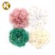 Customized Popular Style Shoe Lace Flowers 85*85mm Cotton / Polyester / Chiffon Material