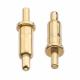 Gold plated over Nickel plating straight DIP mounting Spring Loaded Contact with PEG, Pogo Pin connector