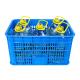 Food Grade Plastic Stackable Basket Mesh Crate for Vegetable Storage Vented Turnover