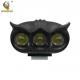 3 LED Owl Style Black Aluminum Casing Motorcycle LED HeadLight Spot Lamp