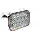 Latest Released High/Low Beam 65W IP68 Square 5D LED Headlight/Chrome for Off-road/LED Work Light