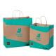 Shopping Restaurant Grocery Handle Paper Bags With 8 Color Flexo Printing