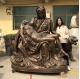 Pieta Bronze Sculpture Virgin Mary Catholic Religious Statues Life Size
