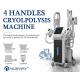 Hottest high-class cryolipolisis lipo cryo fat freezing machine 4 handles cryolipolysis slimming machine