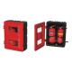 Weatherproof Outdoor Fire Extinguisher Case Red Painting For 2kg CO2