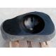 Irregular Basin Black Granite Stone Sink Bowl For Washing Hands