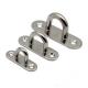 Deck Yacth Hanging Accessories Stainless Steel Oblong Pad Eye Plate Staple Ring Hook