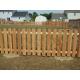 Customized Outdoor Cedar Wood Fence For Garden Decoration Good Stability