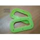 Professional Green Color Plastic Bag Handles , Grocery Bag Carrier Handle