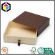 Brown Color Kraft Paper Gift Box Drawer Style; Chipboard Paper Gift Box