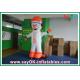 Blow Up Cartoon Characters Orange White Inflatable Cartoon Characters Oxford Cloth With Logo