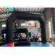 Black PVC Starting Line Inflatable Arch With Blower Promotional Custom Logo