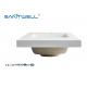 SWL555 New Design Standrad Size Artificial Stone Basins Solid Surface Easy Clean Rectangle Shape Semi-Counter Sinks