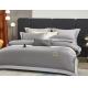 Luxury Grey Embroidered Bamboo Bedding Sets Organic 100%