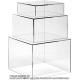 Acrylic Display Risers Acrylic Boxes Acrylic Display Nesting Cubes 5 Sided With Hollow Bottoms Display Stand Shelf
