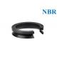 ORK Black Molding Rubber Parts , Nitrile Rubber V Ring Wear Resistance