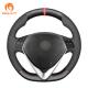 Hand Sewing Matte Carbon Suede Steering Wheel Cover for Alfa Romeo Mito 2014-2021